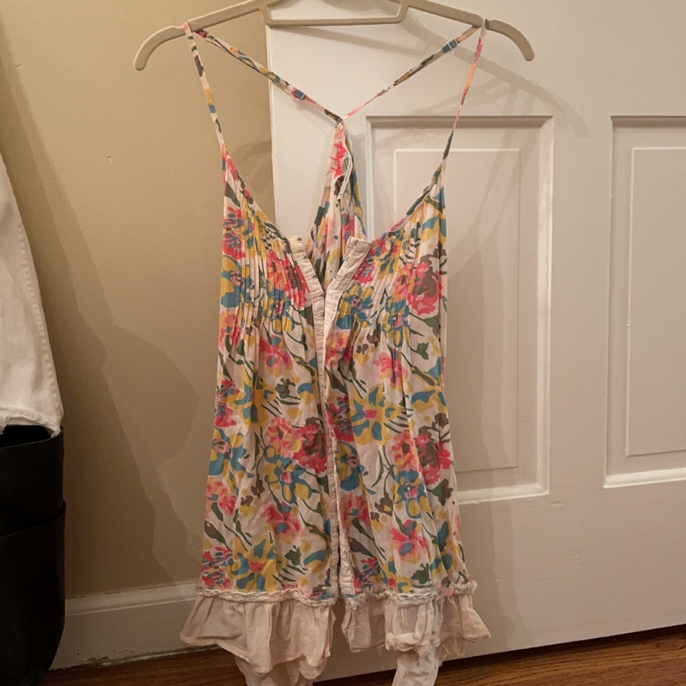 Colorful free people blouse